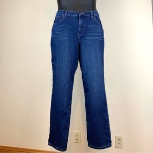 Lee classic fit stretch straight leg jeans, size 12